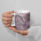 Personalised NAIDOC Week 50 Years Deadly Always Ceramic Mug Pink Aboriginal Artwork Dot Painting