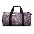 Personalised NAIDOC Week 50 Years Deadly Always Duffle Bag Pink Aboriginal Artwork Dot Painting