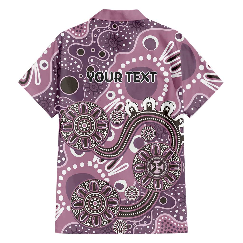 Personalised NAIDOC Week 50 Years Deadly Always Family Matching Mermaid Dress and Hawaiian Shirt Pink Aboriginal Artwork Dot Painting