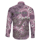 Personalised NAIDOC Week 50 Years Deadly Always Family Matching Mermaid Dress and Hawaiian Shirt Pink Aboriginal Artwork Dot Painting