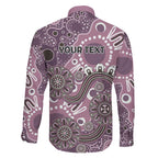 Personalised NAIDOC Week 50 Years Deadly Always Family Matching Puletasi and Hawaiian Shirt Pink Aboriginal Artwork Dot Painting