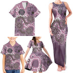 Personalised NAIDOC Week 50 Years Deadly Always Family Matching Tank Maxi Dress and Hawaiian Shirt Pink Aboriginal Artwork Dot Painting