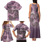 Personalised NAIDOC Week 50 Years Deadly Always Family Matching Tank Maxi Dress and Hawaiian Shirt Pink Aboriginal Artwork Dot Painting