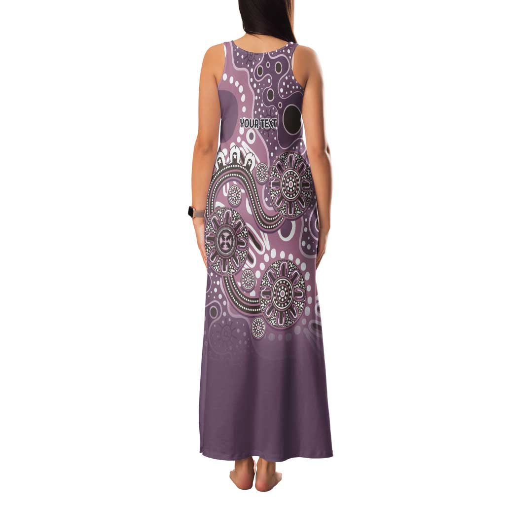 Personalised NAIDOC Week 50 Years Deadly Always Family Matching Tank Maxi Dress and Hawaiian Shirt Pink Aboriginal Artwork Dot Painting