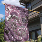 Personalised NAIDOC Week 50 Years Deadly Always Garden Flag Pink Aboriginal Artwork Dot Painting