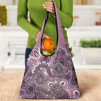 Personalised NAIDOC Week 50 Years Deadly Always Grocery Bag Pink Aboriginal Artwork Dot Painting