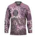 Personalised NAIDOC Week 50 Years Deadly Always Hockey Jersey Pink Aboriginal Artwork Dot Painting