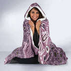 Personalised NAIDOC Week 50 Years Deadly Always Hooded Blanket Pink Aboriginal Artwork Dot Painting