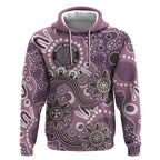 Personalised NAIDOC Week 50 Years Deadly Always Hoodie Pink Aboriginal Artwork Dot Painting