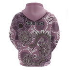 Personalised NAIDOC Week 50 Years Deadly Always Hoodie Pink Aboriginal Artwork Dot Painting