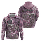 Personalised NAIDOC Week 50 Years Deadly Always Hoodie Pink Aboriginal Artwork Dot Painting