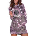 Personalised NAIDOC Week 50 Years Deadly Always Hoodie Dress Pink Aboriginal Artwork Dot Painting