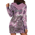 Personalised NAIDOC Week 50 Years Deadly Always Hoodie Dress Pink Aboriginal Artwork Dot Painting