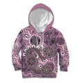 Personalised NAIDOC Week 50 Years Deadly Always Kid Hoodie Pink Aboriginal Artwork Dot Painting