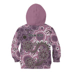 Personalised NAIDOC Week 50 Years Deadly Always Kid Hoodie Pink Aboriginal Artwork Dot Painting