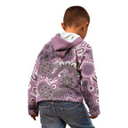 Personalised NAIDOC Week 50 Years Deadly Always Kid Hoodie Pink Aboriginal Artwork Dot Painting