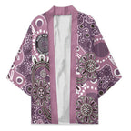 Personalised NAIDOC Week 50 Years Deadly Always Kimono Pink Aboriginal Artwork Dot Painting