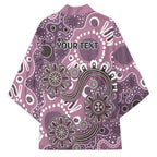 Personalised NAIDOC Week 50 Years Deadly Always Kimono Pink Aboriginal Artwork Dot Painting