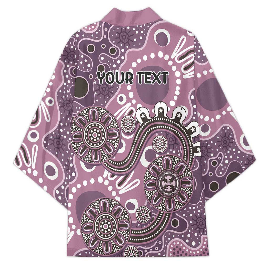 Personalised NAIDOC Week 50 Years Deadly Always Kimono Pink Aboriginal Artwork Dot Painting