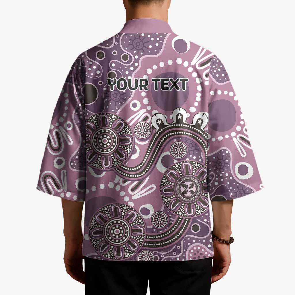 Personalised NAIDOC Week 50 Years Deadly Always Kimono Pink Aboriginal Artwork Dot Painting