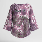 Personalised NAIDOC Week 50 Years Deadly Always Kimono Sleeve Blouse Pink Aboriginal Artwork Dot Painting