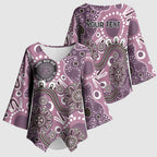 Personalised NAIDOC Week 50 Years Deadly Always Kimono Sleeve Blouse Pink Aboriginal Artwork Dot Painting