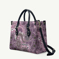 Personalised NAIDOC Week 50 Years Deadly Always Leather Bag Pink Aboriginal Artwork Dot Painting
