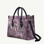 Personalised NAIDOC Week 50 Years Deadly Always Leather Bag Pink Aboriginal Artwork Dot Painting
