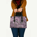 Personalised NAIDOC Week 50 Years Deadly Always Leather Bag Pink Aboriginal Artwork Dot Painting