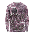 Personalised NAIDOC Week 50 Years Deadly Always Long Sleeve Shirt Pink Aboriginal Artwork Dot Painting
