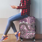 Personalised NAIDOC Week 50 Years Deadly Always Luggage Cover Pink Aboriginal Artwork Dot Painting