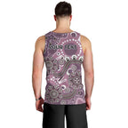 Personalised NAIDOC Week 50 Years Deadly Always Men Tank Top Pink Aboriginal Artwork Dot Painting