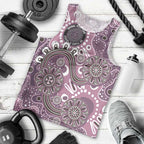 Personalised NAIDOC Week 50 Years Deadly Always Men Tank Top Pink Aboriginal Artwork Dot Painting