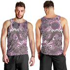 Personalised NAIDOC Week 50 Years Deadly Always Men Tank Top Pink Aboriginal Artwork Dot Painting