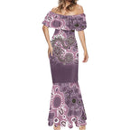 Personalised NAIDOC Week 50 Years Deadly Always Mermaid Dress Pink Aboriginal Artwork Dot Painting