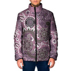 Personalised NAIDOC Week 50 Years Deadly Always Padded Jacket Pink Aboriginal Artwork Dot Painting