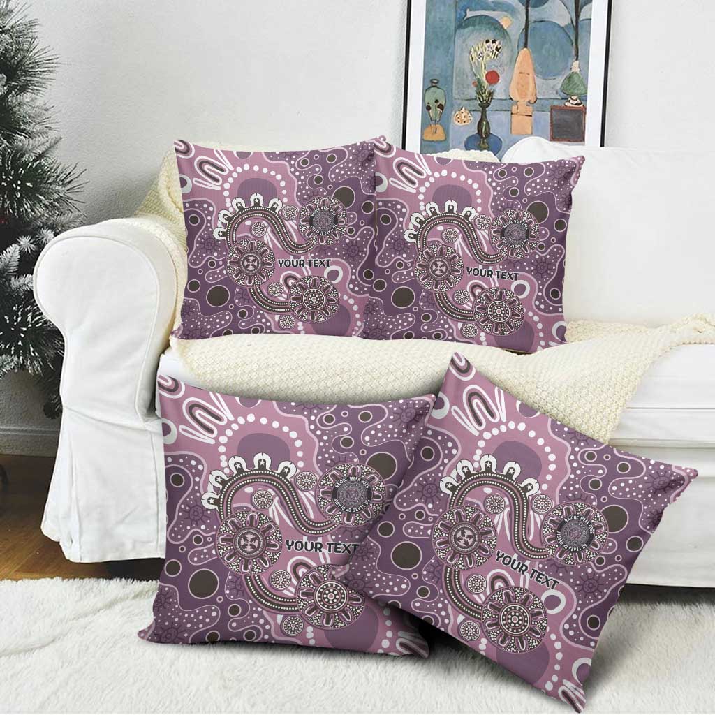 Personalised NAIDOC Week 50 Years Deadly Always Pillow Cover Pink Aboriginal Artwork Dot Painting