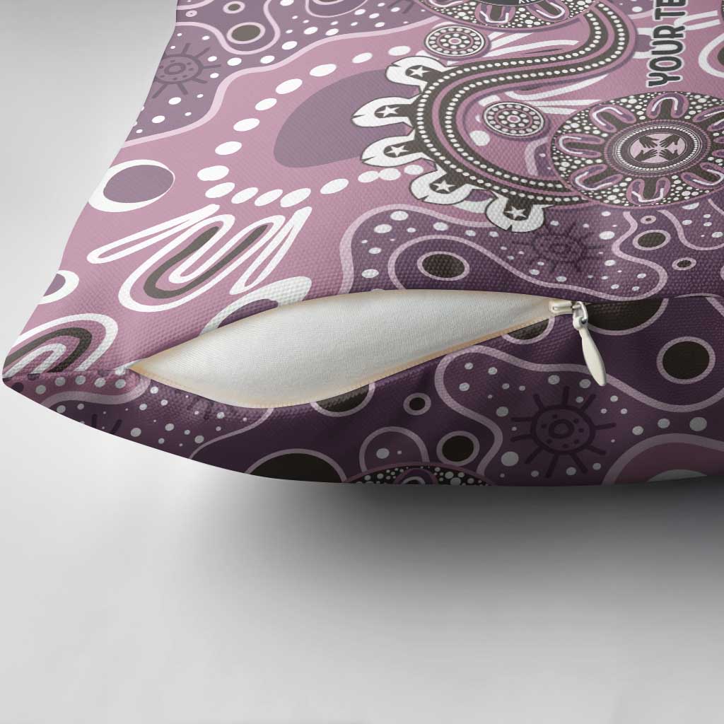 Personalised NAIDOC Week 50 Years Deadly Always Pillow Cover Pink Aboriginal Artwork Dot Painting