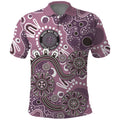 Personalised NAIDOC Week 50 Years Deadly Always Polo Shirt Pink Aboriginal Artwork Dot Painting