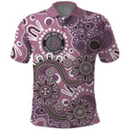 Personalised NAIDOC Week 50 Years Deadly Always Polo Shirt Pink Aboriginal Artwork Dot Painting