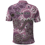 Personalised NAIDOC Week 50 Years Deadly Always Polo Shirt Pink Aboriginal Artwork Dot Painting