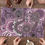 Personalised NAIDOC Week 50 Years Deadly Always Puzzle Pink Aboriginal Artwork Dot Painting