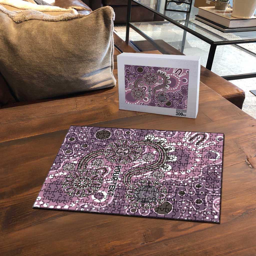 Personalised NAIDOC Week 50 Years Deadly Always Puzzle Pink Aboriginal Artwork Dot Painting