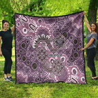 Personalised NAIDOC Week 50 Years Deadly Always Quilt Pink Aboriginal Artwork Dot Painting