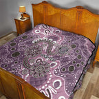 Personalised NAIDOC Week 50 Years Deadly Always Quilt Pink Aboriginal Artwork Dot Painting