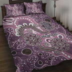 Personalised NAIDOC Week 50 Years Deadly Always Quilt Bed Set Pink Aboriginal Artwork Dot Painting
