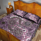 Personalised NAIDOC Week 50 Years Deadly Always Quilt Bed Set Pink Aboriginal Artwork Dot Painting