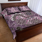 Personalised NAIDOC Week 50 Years Deadly Always Quilt Bed Set Pink Aboriginal Artwork Dot Painting