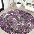 Personalised NAIDOC Week 50 Years Deadly Always Round Carpet Pink Aboriginal Artwork Dot Painting