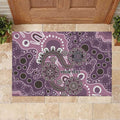 Personalised NAIDOC Week 50 Years Deadly Always Rubber Doormat Pink Aboriginal Artwork Dot Painting